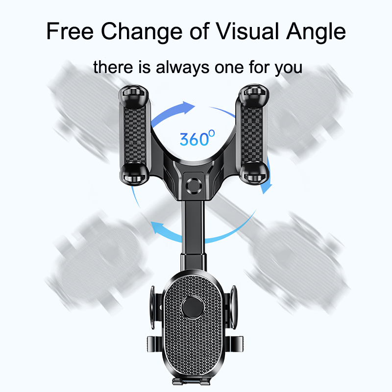 Car Phone Mount Sun Visor Phone Holder for Car Universal Clip 360 Degree Adjustable Cellphone Stand 