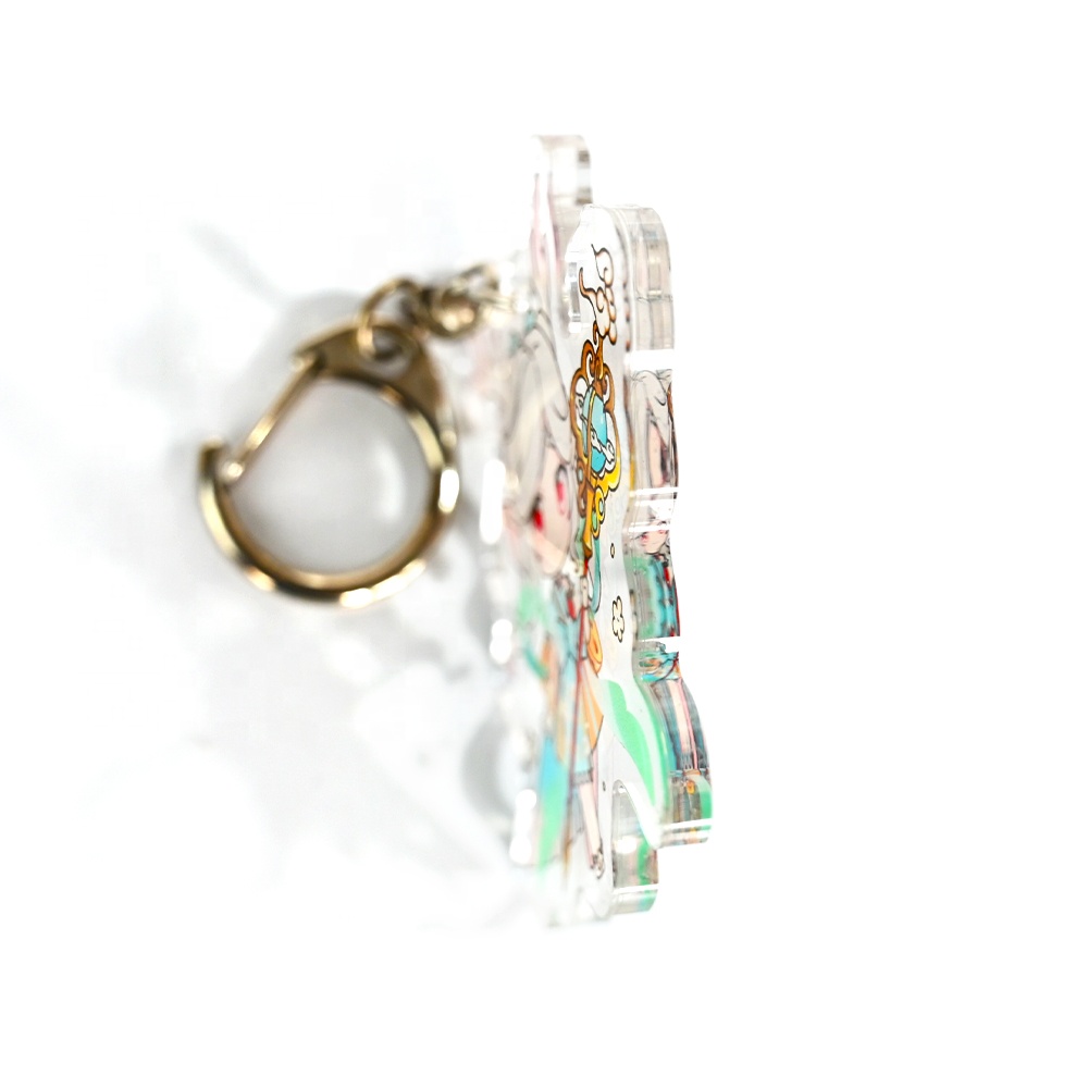 Custom Acrylic Keychain-Die Cut and Logo Printed