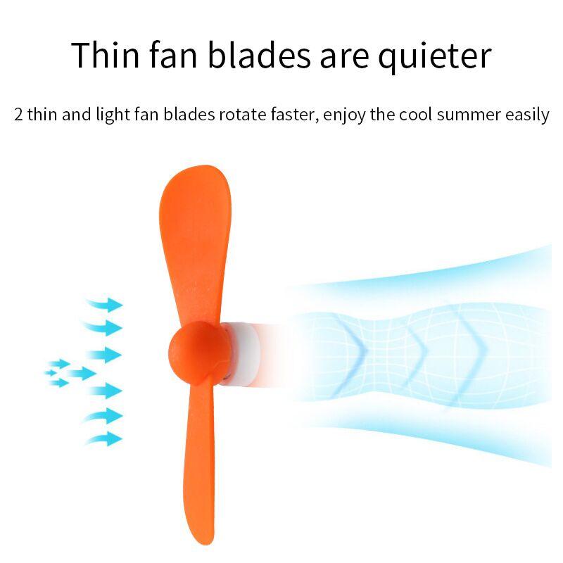 Custom Micro USB Fan for iPhone Lightning, Logo Printed Iphone Fan