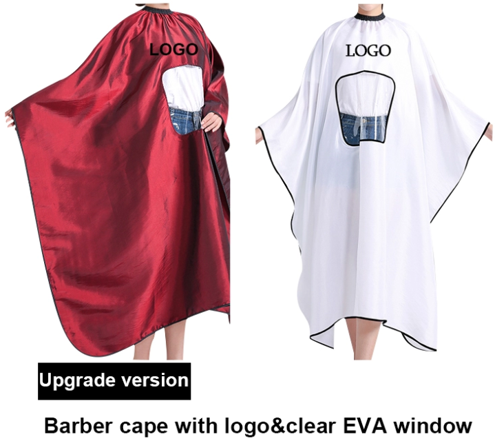 Barber Capes Custom Hairdresser Apron Hair Cutting Cape with Window