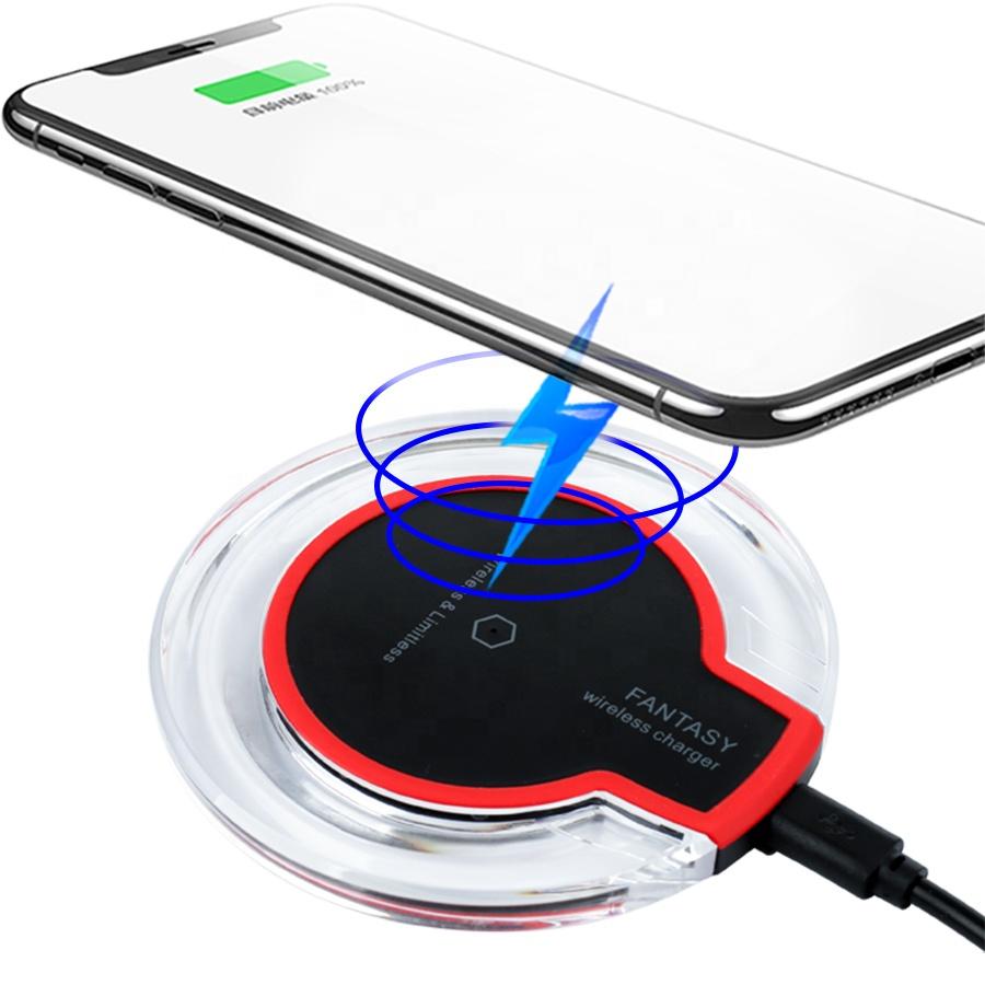 Customized Wireless Charger Qi Charger with LED light Universal Wireless Charging Pad