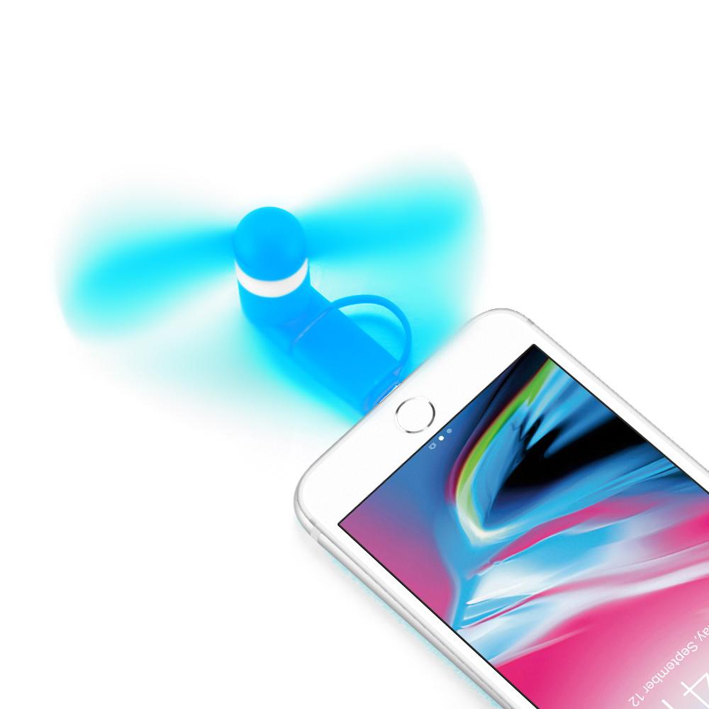 Custom Logo 2 in 1 Mini Fan For Android and Type-C Interface