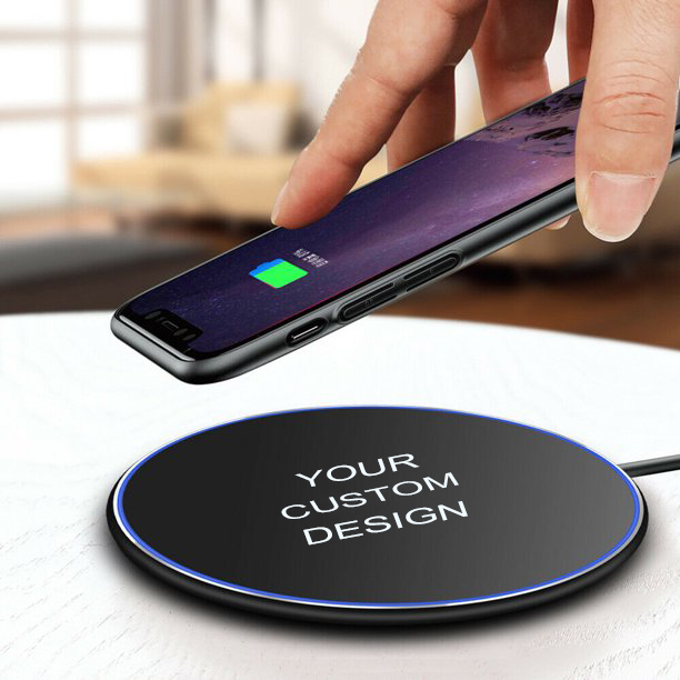 Custom Wireless Charger Wireless Charging Pad Round Shape Wireless Charger
