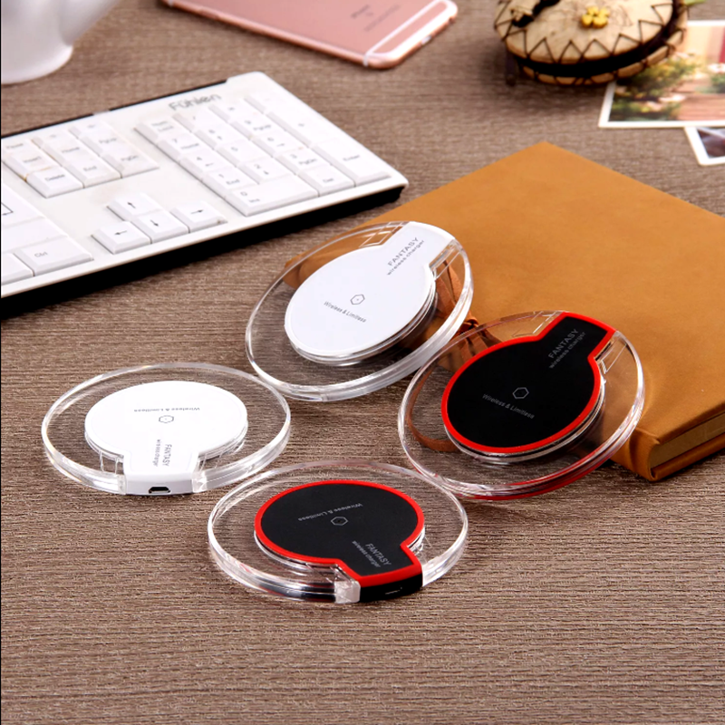 Customized Wireless Charger Qi Charger with LED light Universal Wireless Charging Pad