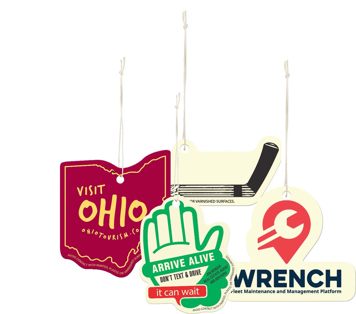 Wholesale Custom Shape Paper Car Air Freshener