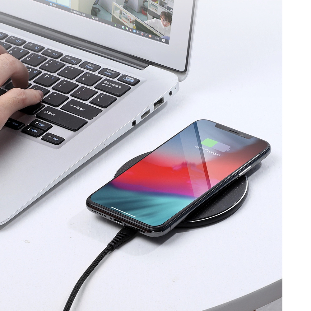 Custom Qi Wireless Charger Wireless Charging Pad Round Shape Wireless Charger