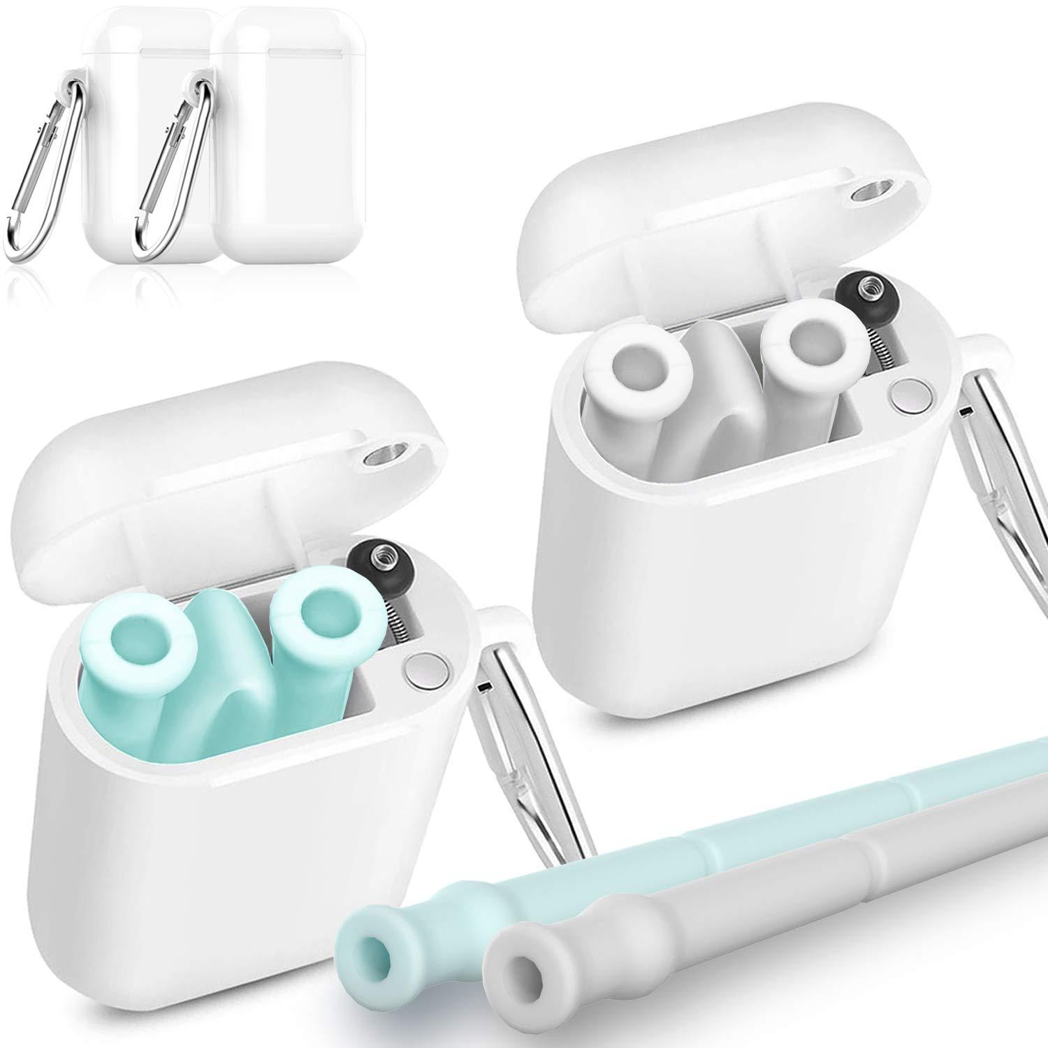 Factory Reusable Straw Custom Logo Collapsible Silicone Straws with Portable Case and Brush