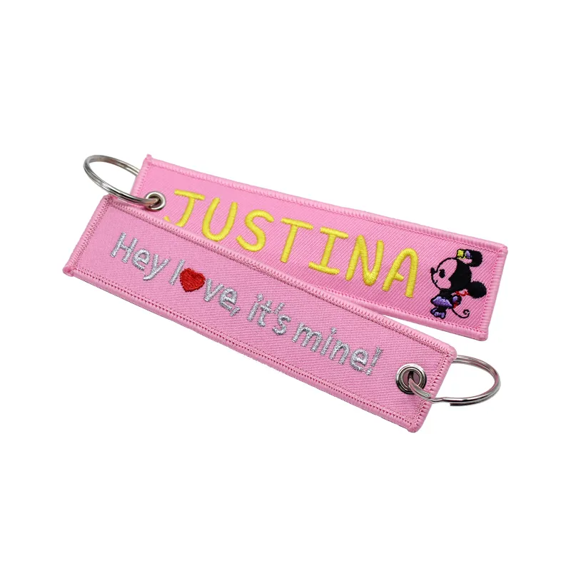 Custom Embroided Key Tag With Your Logo