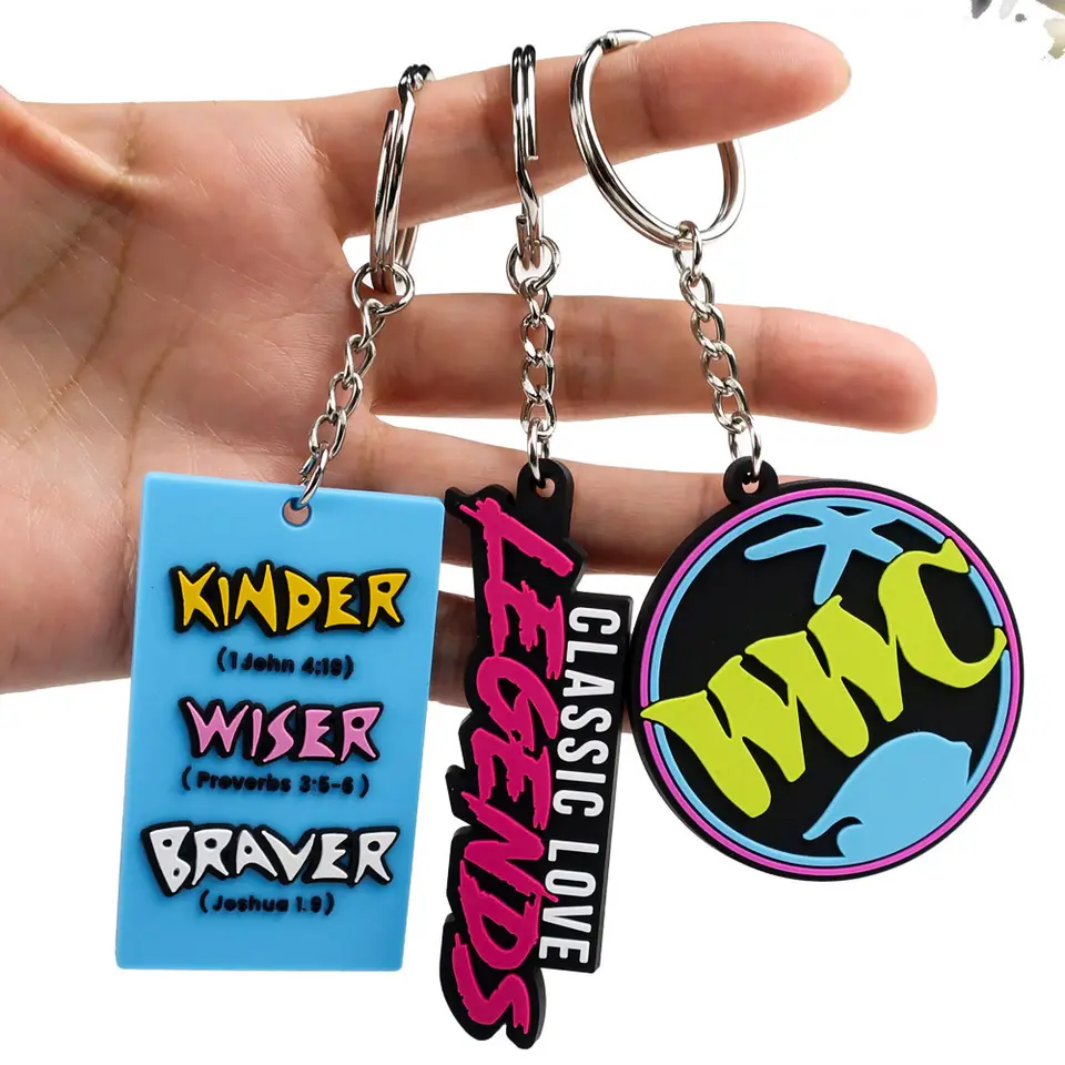 Custom Silicone Keychain Rubber Keychain With Any Shape