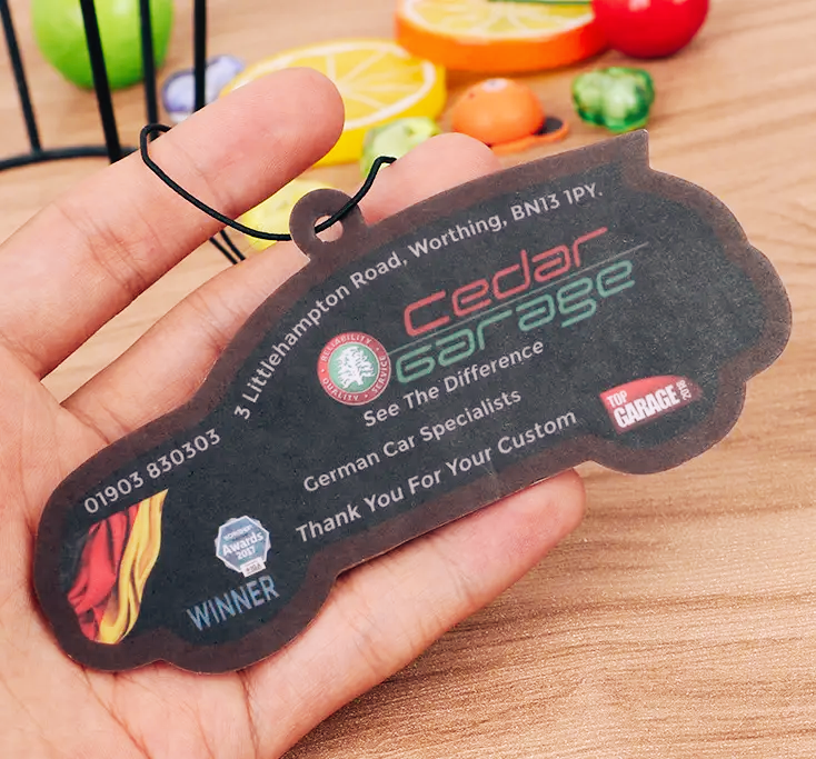 50 Pack Decor Custom Shape Paper Car Air Freshener