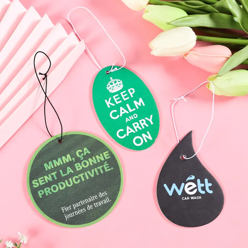 50 Pack Decor Custom Shape Paper Car Air Freshener