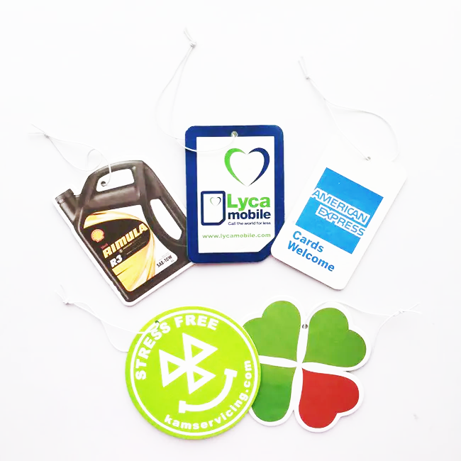 100 Pack Decor Custom Shape Paper Car Air Freshener