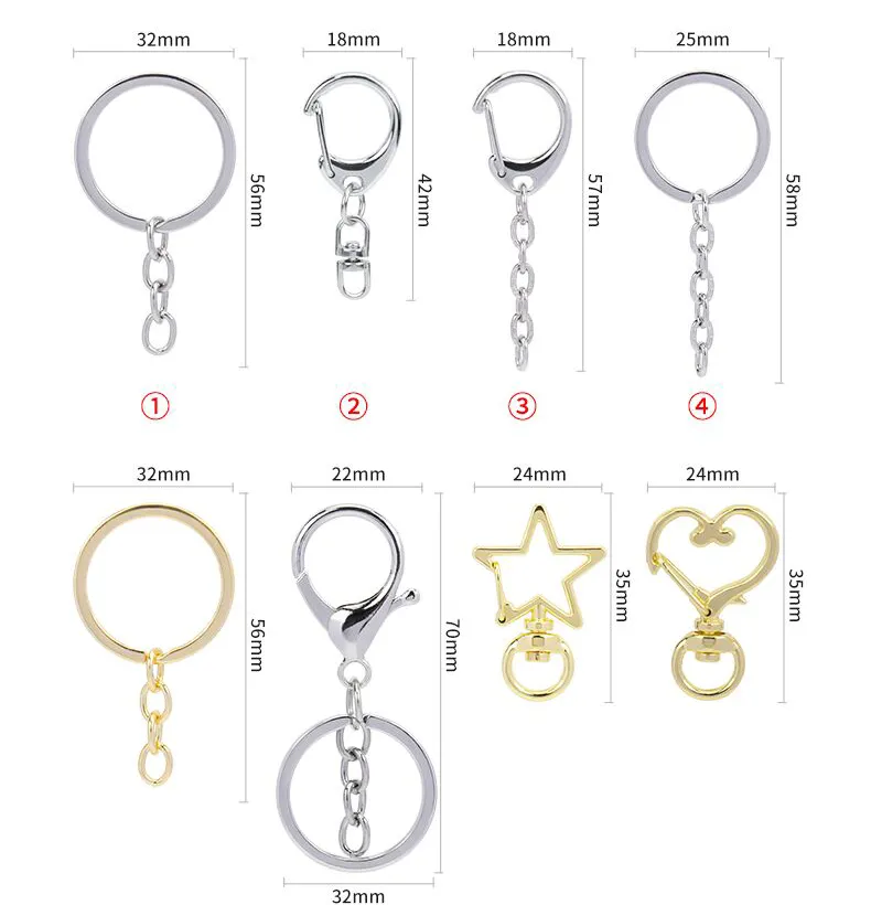 Custom Acrylic Keychain Logo Printed With Any Shape