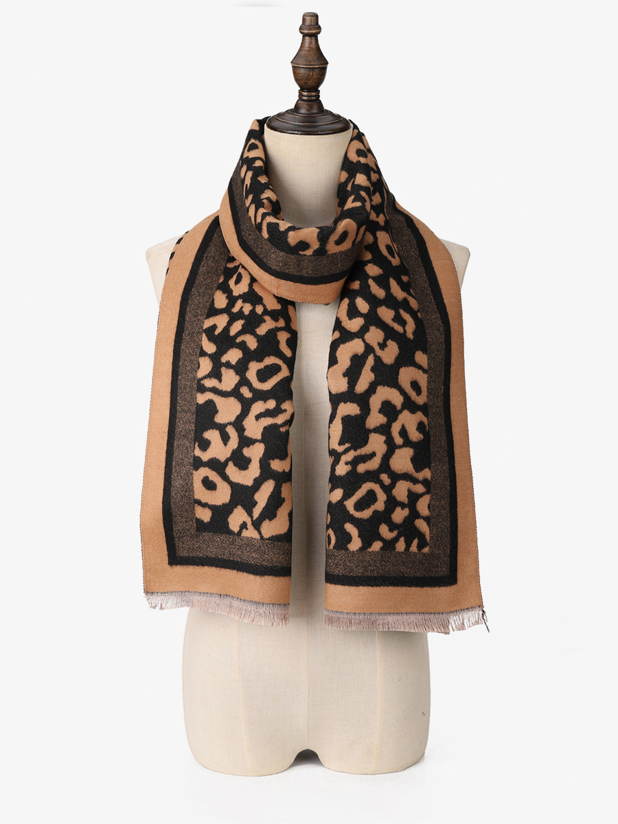 Vkoo vintage mixed pattern scarf