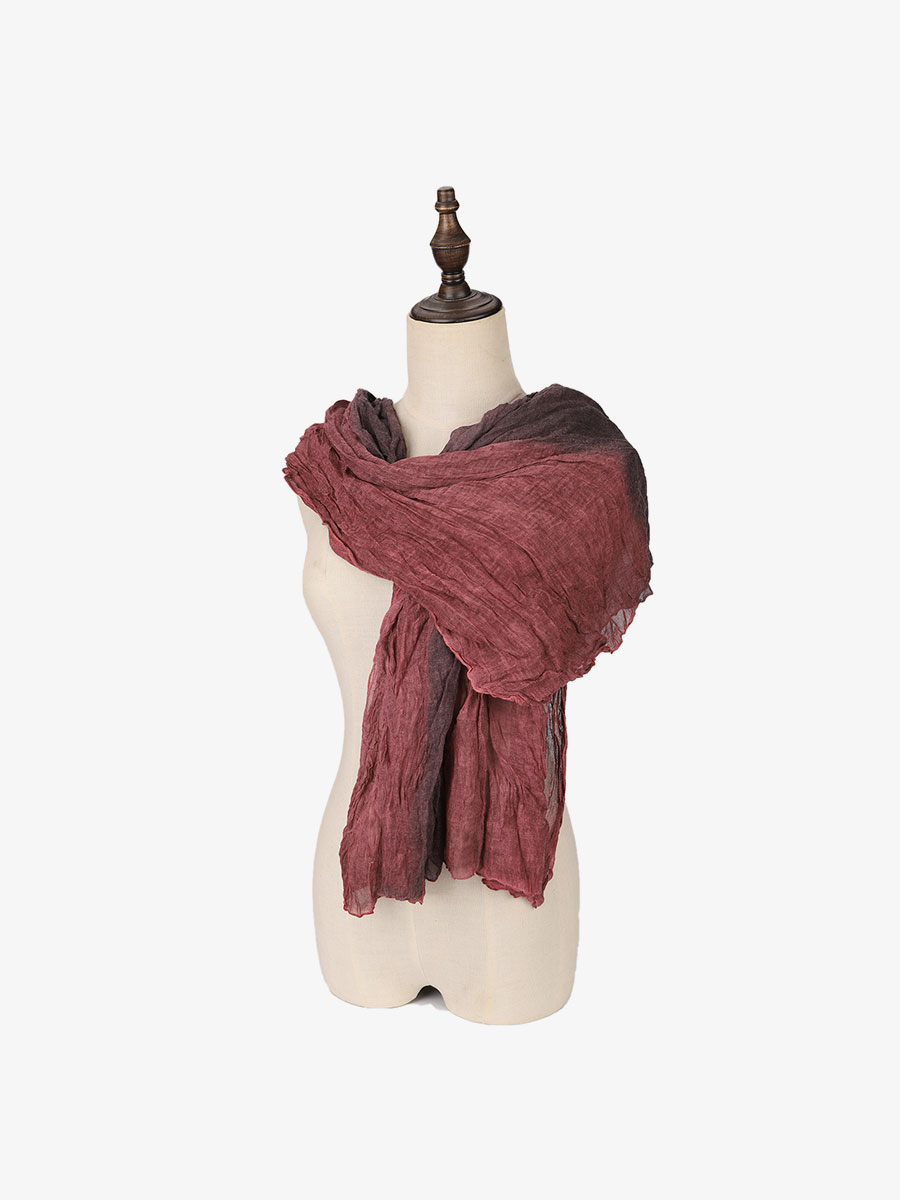Vkoo Chiffon color blocking scarf