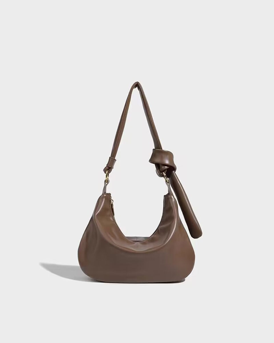 Vkoo Simple solid color ladies bag