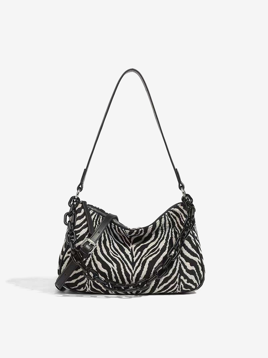 Vkoo Premium zebra print underarm bag