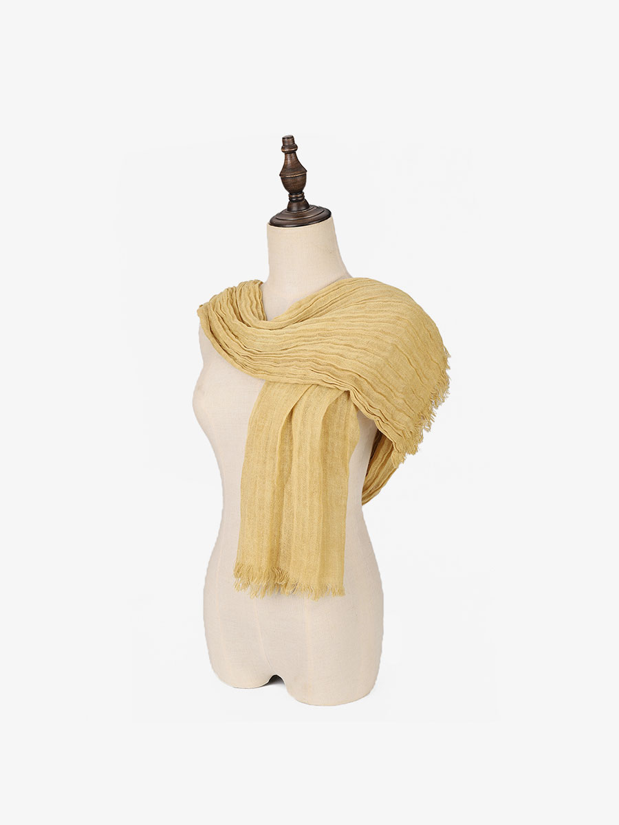 Vkoo Chiffon solid color scarf