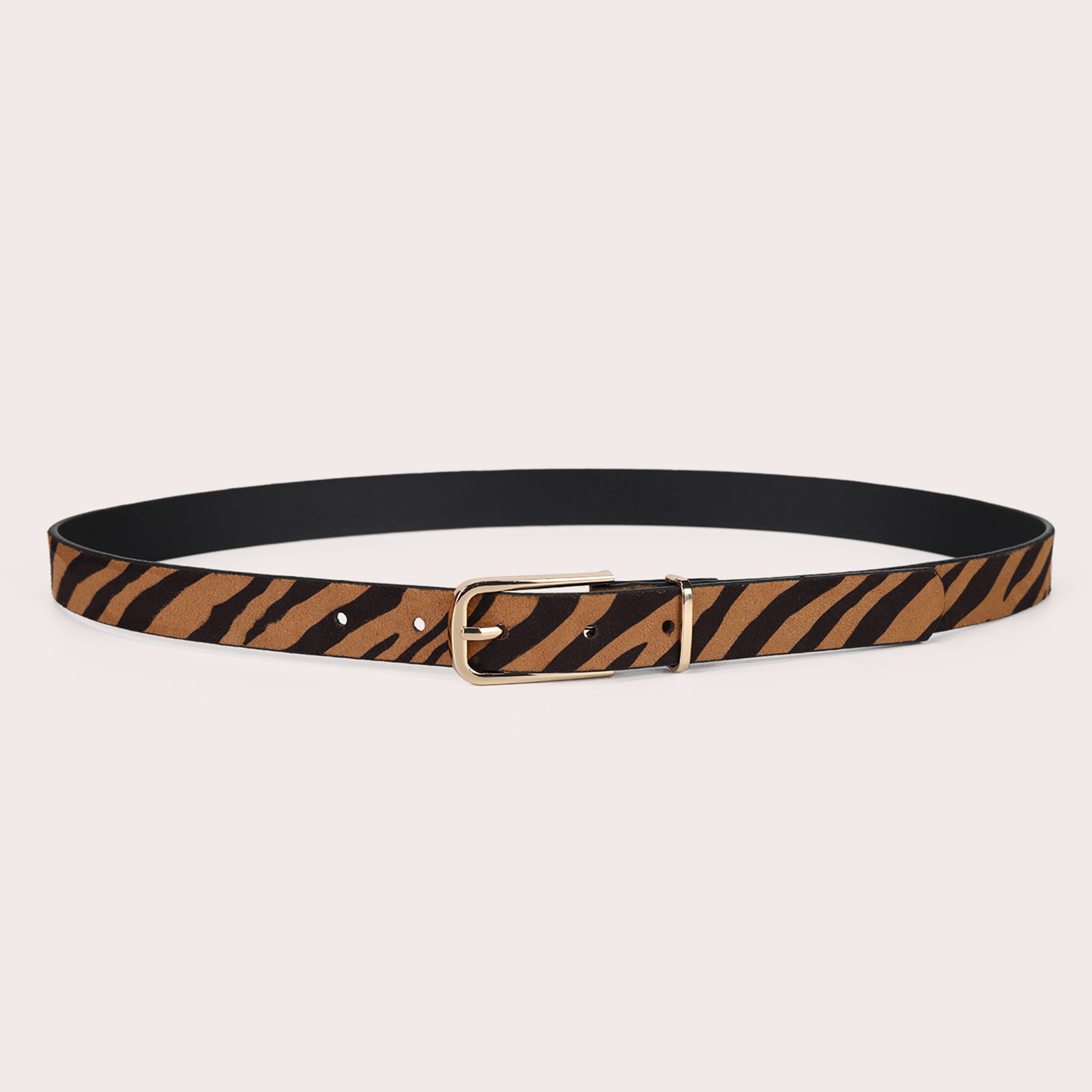 Zebra Striped Print Belt