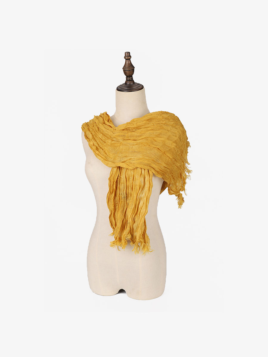 Vkoo Chiffon colorful solid color scarf