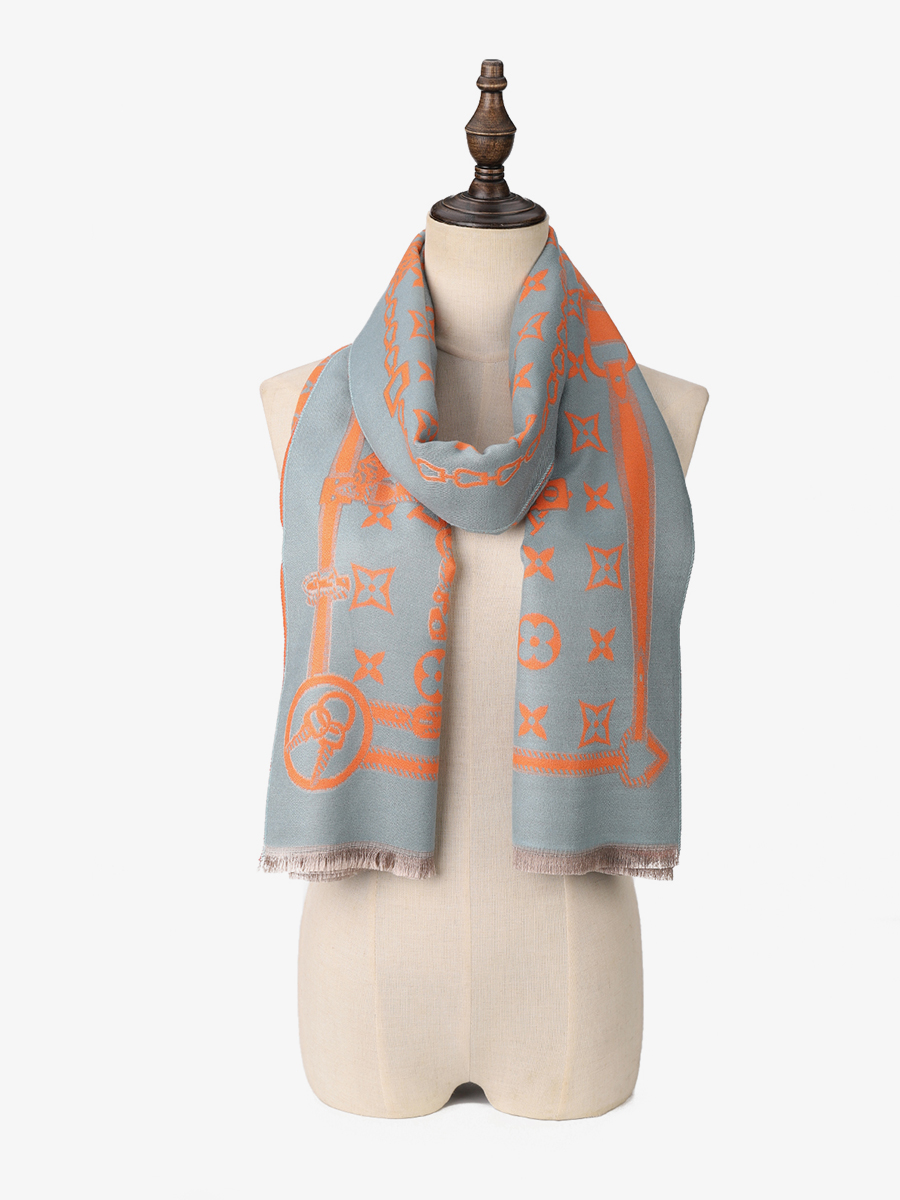 Vkoo Retro casual multi-pattern scarf