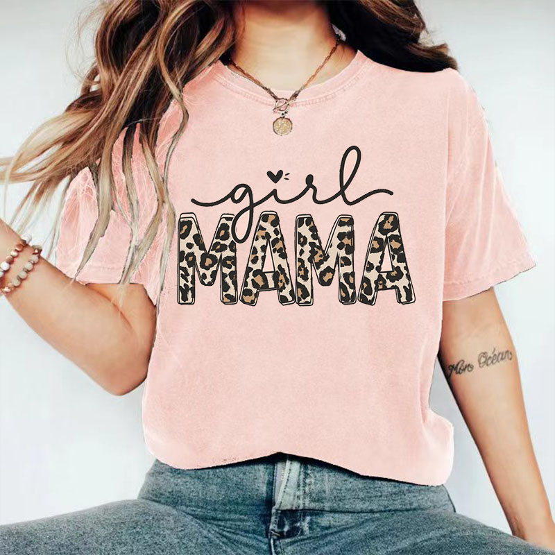 Girl Mama Leopard T-Shirt