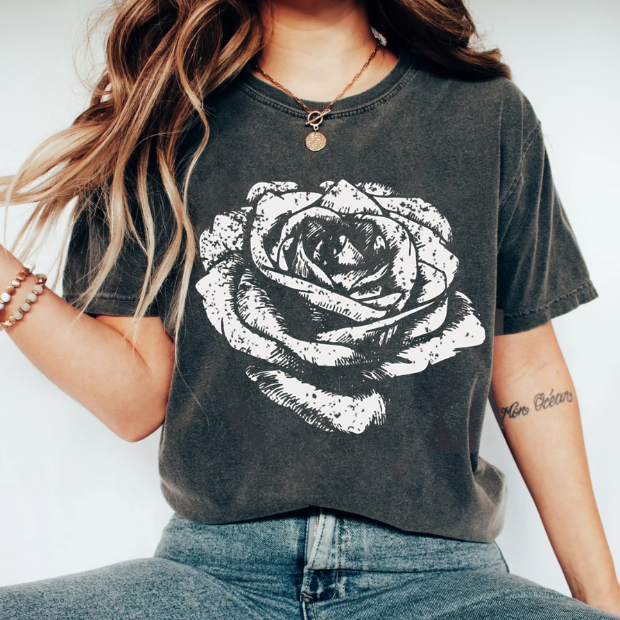 Rose Print T-shirt