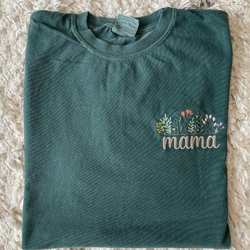 Floral Mama Embroidered sweatshirt