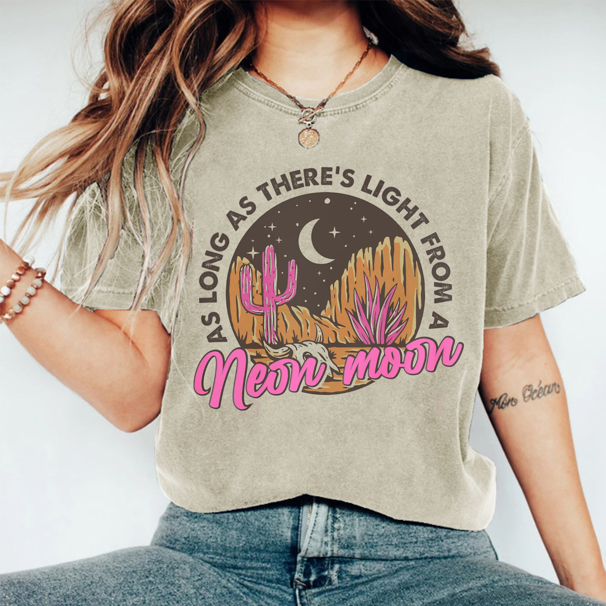 There's Light from Neon Moon T-shirt