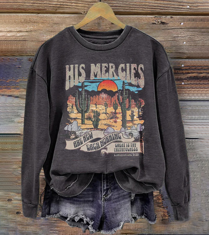 Vintage His Mercies Are new every morning Sweatshirt