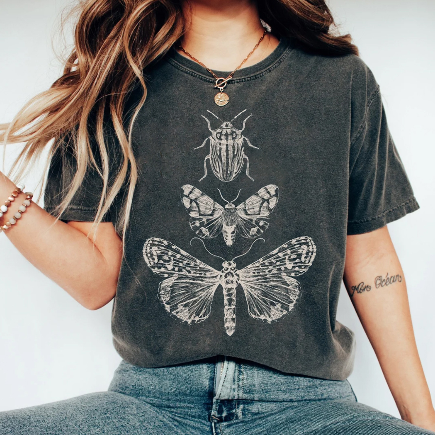 Cottagecore Moth Comfort Colors T-Shirt
