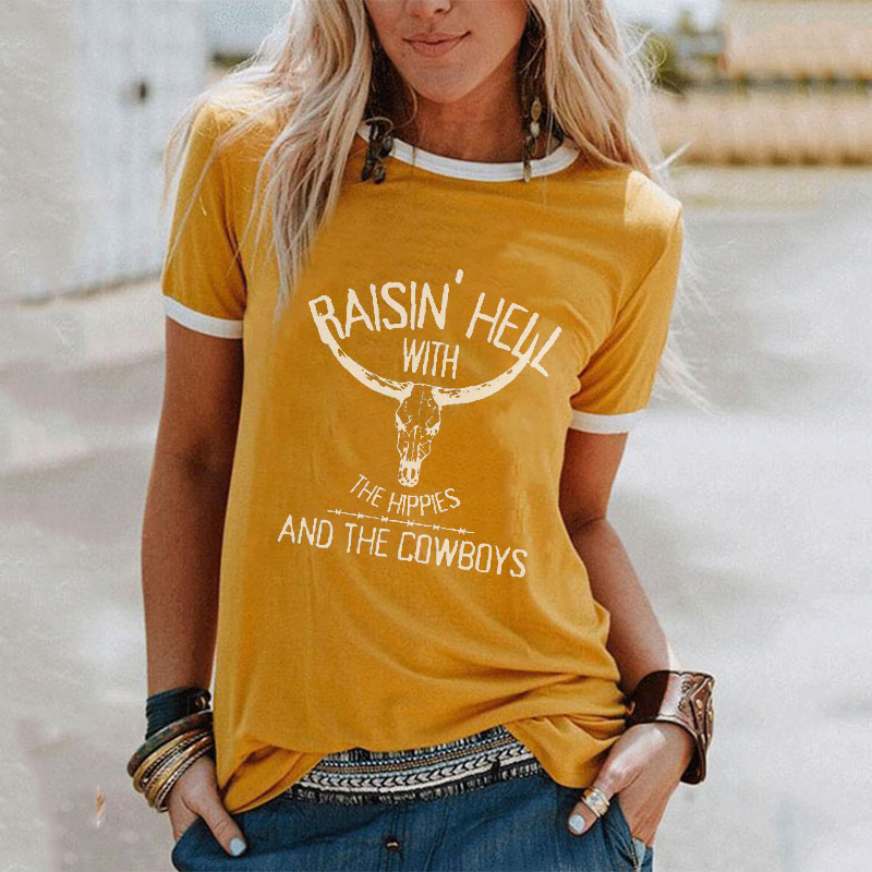 Raisin Hell With The Hippies T Shirt