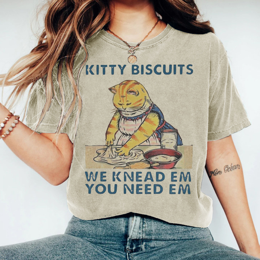 Funny Kitty Biscuits T-shirt