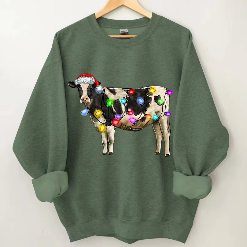 Cute Cow Christmas Sweatshirt