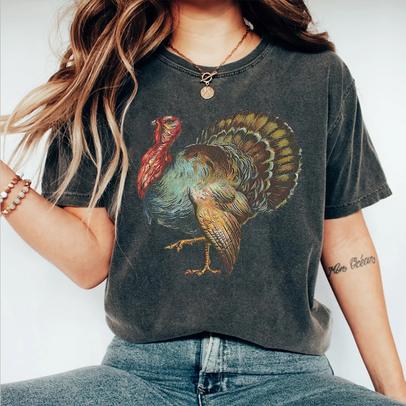 Thanksgiving Vintage Turkey Shirt