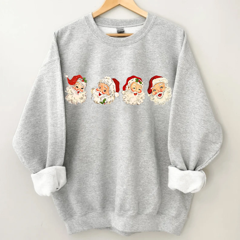 Monochrome Santa Sweatshirt