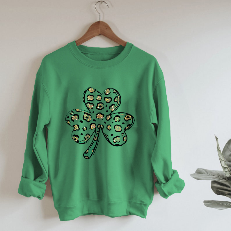 Leopard Shamrock Sweatshirt