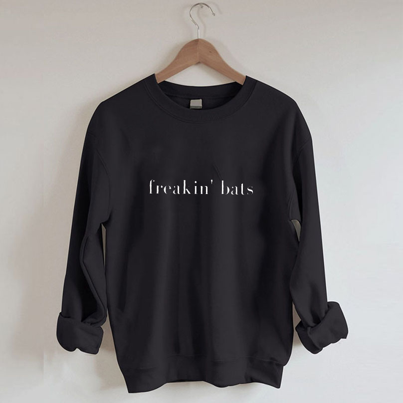 It's Freakin Bats Minimalist Halloween Sweatshirt 