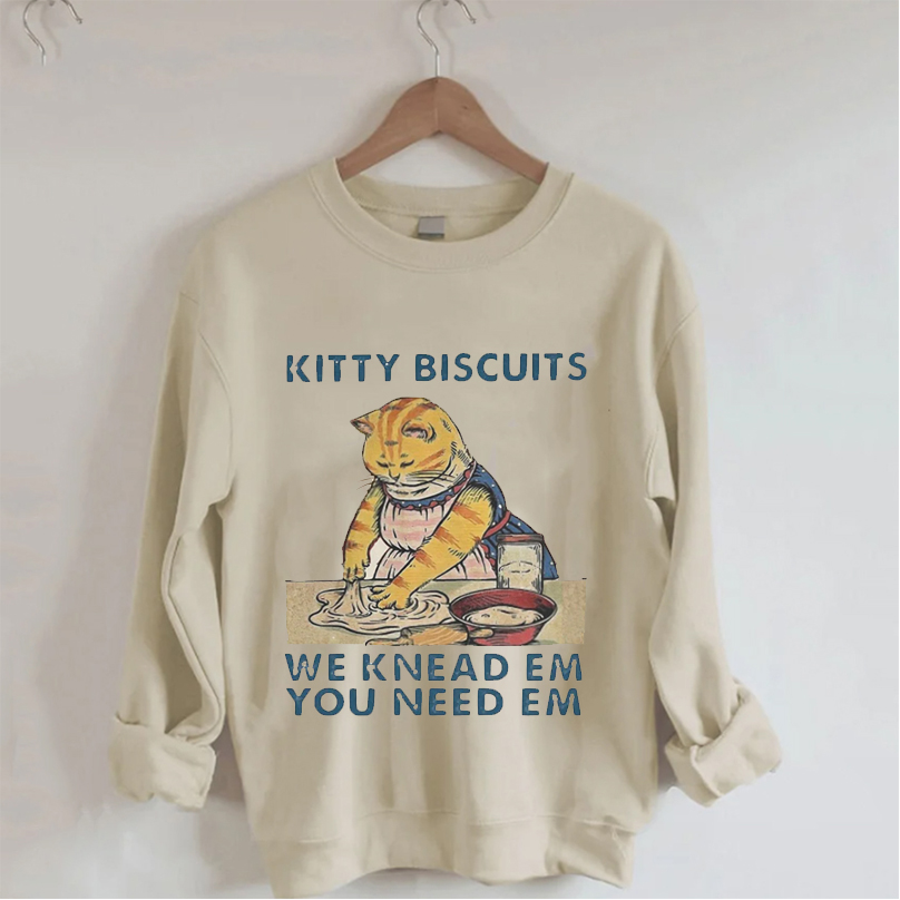 Funny Kitty Biscuits Sweatshirt