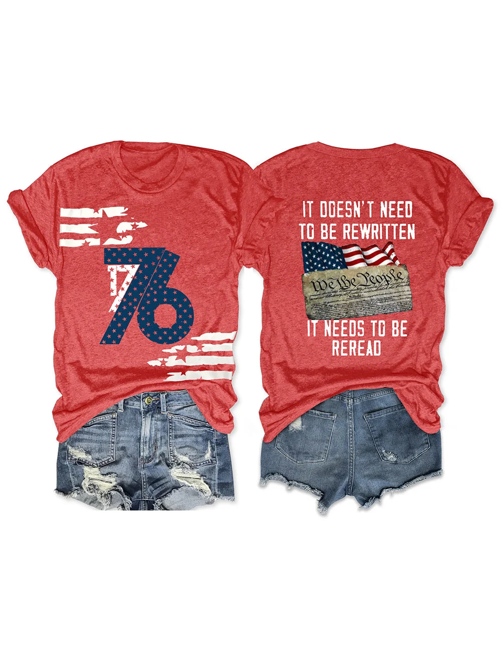 We the People 4th of July 1776 Tee