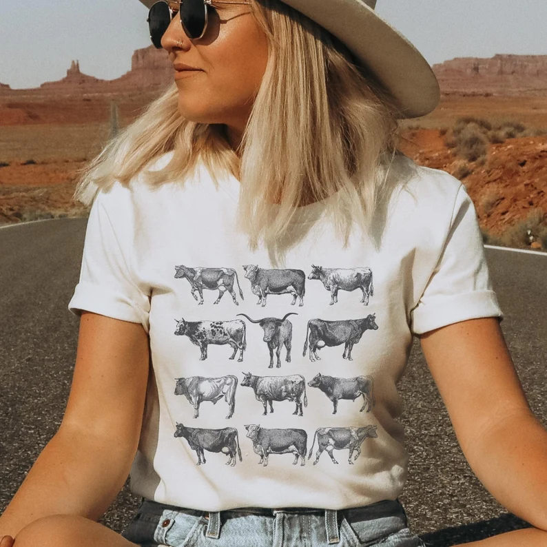 Vintage Cow Shirt