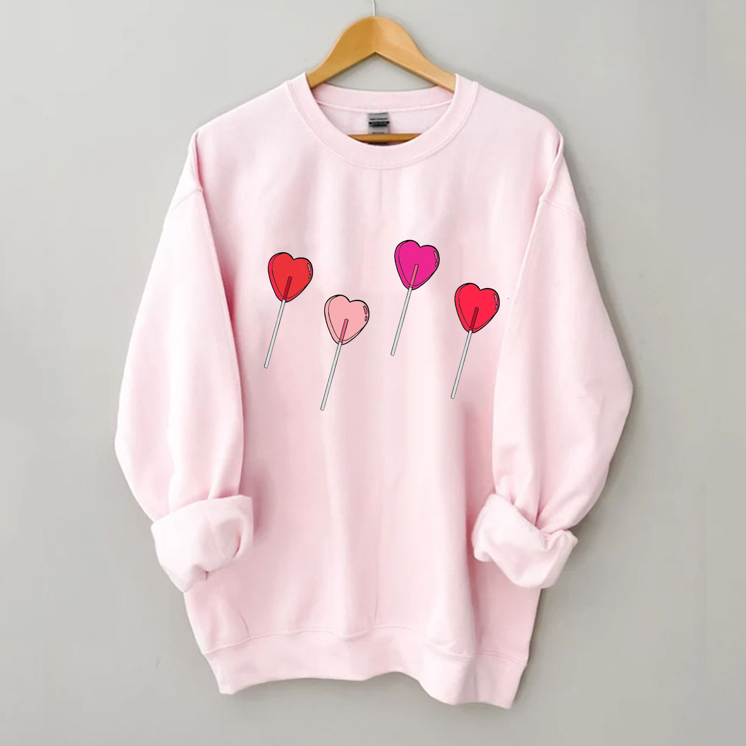 Lollipop Valentines Design Sweatshirt
