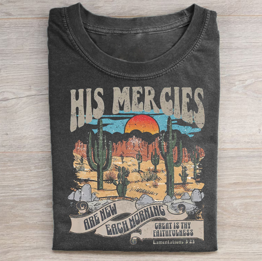Vintage His Mercies Are new every morning T-shirt