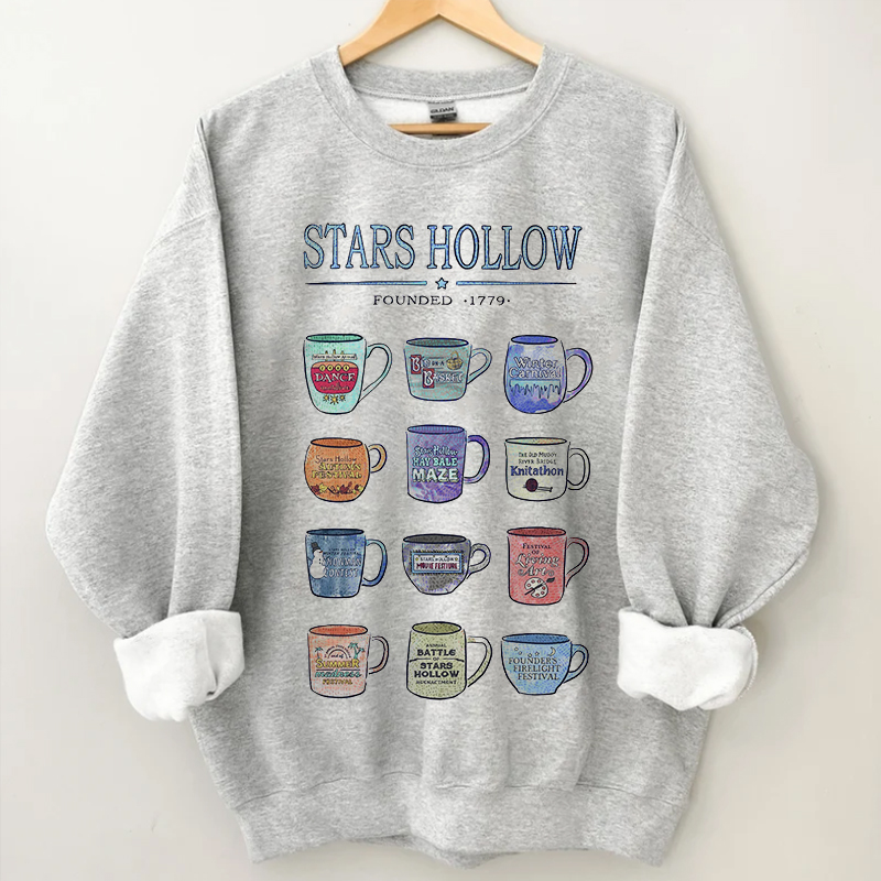 Mugs of Stars Hollow Annual Events Sweatshirt