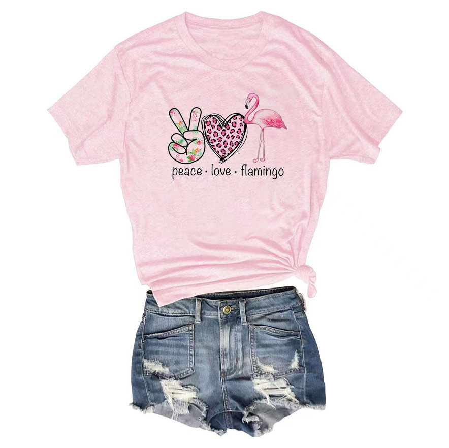 Peace Love Flamingo T-shirt