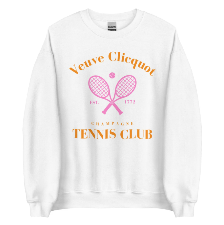 Retro Champagne Tennis Club Sweatshirt