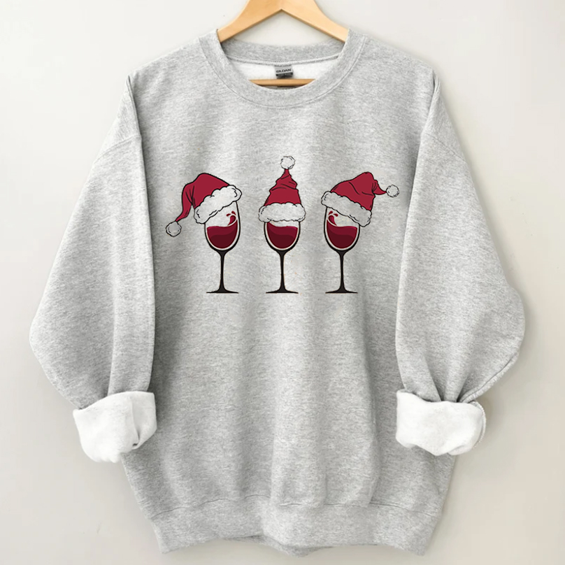 Christmas Wine Sweatshirt
