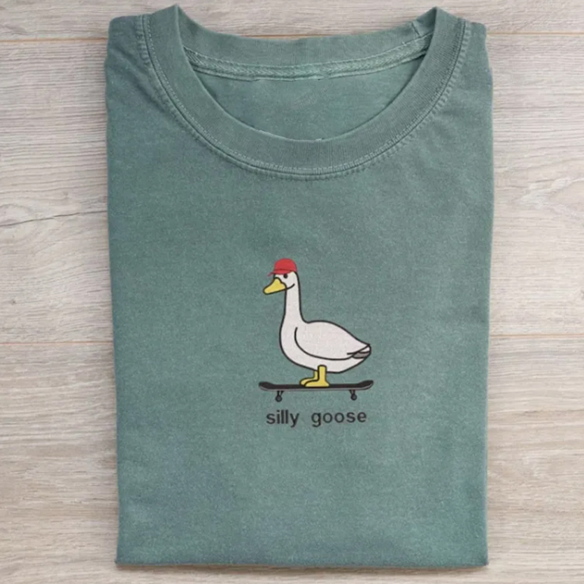 Silly Goose Embroidered Shirts