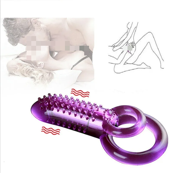Silicone double penis ring men training ring, men delay ring, stimulat