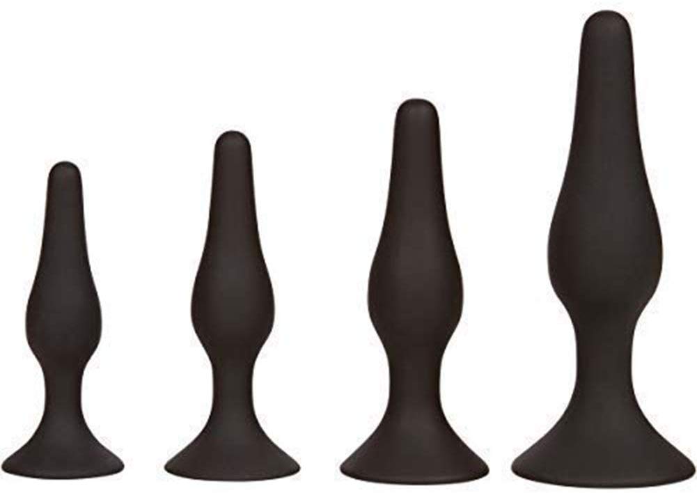 Butt Plug Trainer Silicone Anal Plug Beginners Starter Set for Women and Men 4 Piece Set